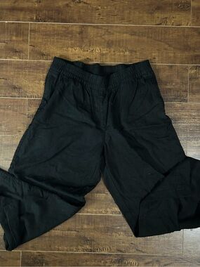 Old Navy Black Women's Elastic Waist Casual Trousers